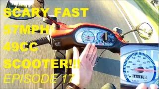 49CC SCOOTER BREAKS 93KM/H!!(FASTER SCOOTER EPISODE 17)