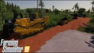 🚧WE OPEN ROAD WITH CAT D11 AND LAY GRAVEL🚧FS19