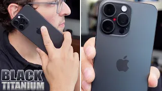 Black Titanium iPhone 15 Pro Max Feels Great! Color Impressions & Size Comparison!