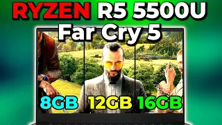 Far Cry 5 | 8GB vs 12GB vs 16GB | Ryzen R5 5500U AMD APU Test