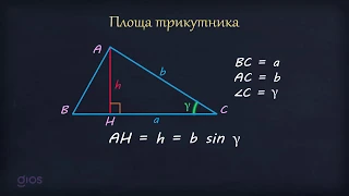 Формули для знаходження площі трикутника