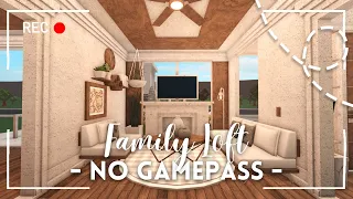 [ roblox bloxburg ] 🌴 no gamepass minimalist family loft ꒰ build & tour ꒱ - itapixca builds