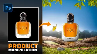 Perfume Product Manipulation Design Tutorial in Photoshop