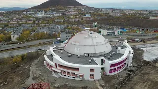 Камчатка, г.Петропавловск Камчатский, строительство нового  "Дома Кукол", октябрь 2022 г.