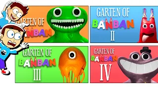 All Garten of Banban Game Ending - Garten of Banban 1, 2, 3, 4 | Shiva and Kanzo Gameplay