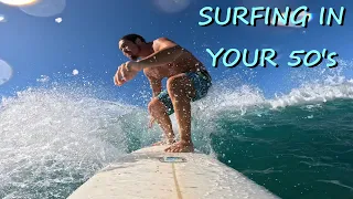 Surfing A Short Board At 52 | Old Man Still Can!