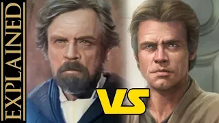 Luke After Return of the Jedi - Star Wars Canon vs Legends