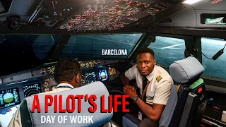 What an Airline Pilot's Day of Work REALLY Looks Like - A320 BARCELONA