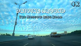 [4k] Driving around Moscow. 5 am. Departure to the Moscow Ring Road