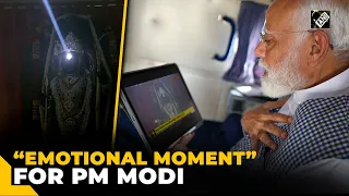 PM Modi gets “emotional” as he watches Ram Lalla’s ‘Surya Tilak’ onboard aircraft on Ram Navami
