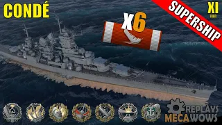 421K Conde 6 Kills | World of Warships Gameplay