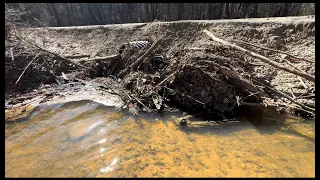 unclogging of culverts after storm. attempt to clear out blocked culvert 2/19/23