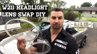 $50 HEADLIGHT LENS SWAP DIY! E55 AMG W211