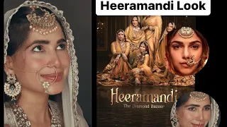 Recreated Heeramandi look👸| Easy Makeup Tutorial | Makeup for Beginners | Bibbojaan look|