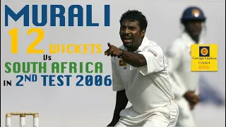 Muttiah Muralitharan's 5/128 & 7/97  in the 2nd Test to beat South Africa 2-0 in 2006