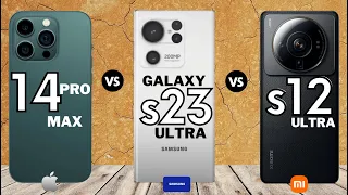 iPhone 14 pro max vs Samsung galaxy s23 ultra vs Xiaomi 12s ultra - you will be surprised!!