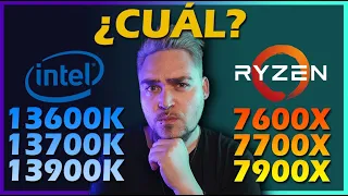 ¿🧠CUÁL es la CPU MÁS SENSATA🤔? ⭐Intel 13900k, 13700k, 13600k y Ryzen 7900x, 7700x, 7600x⭐