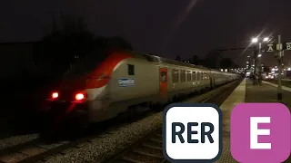 RER E SNCF -  Compilation de Trains à Pantin