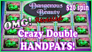 Crazy B2B JACKPOT HANDPAYS on Dangerous Beauty Revealed $20 Max Bet! ⚔ Full Screens & Retriggers!