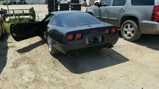 We Straight Piped The 92 LT1 Corvette! Dual 3" Pipe All The Way Back! No Cats, No Mufflers.