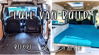 Ford Transit Connect Van life Conversion | Full Time Lapse Video