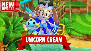 Sonic Dash - Unicorn Cream New Character Unlocked & Fully Upgraded - All 68 Characters Unlocked