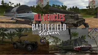 Battlefield Vietnam: All Vehicles Showcase (and their names) -  +than 30 Vehicles!