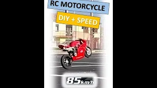 fast RC motorcycle DIY brushless