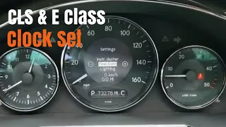 Mercedes CLS E Class Non Command Sytem Clock Set