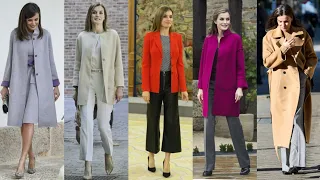 gorgeous and pretty queen Letizia winter outfits 2023 | party wear dresses