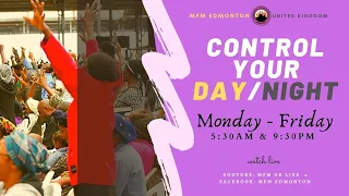 Control Your Day Wednesday 22nd September 2021 @ 5am