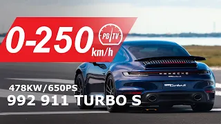 2021 Porsche 911 Turbo S 0-250km/h & overview