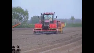 www.trekkertrekker.nl - Koppegen en Aardappelen poten in een werkgang !