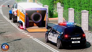 Police Car Chases #2 - BeamNG drive CRAZY DRIVERS