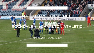 Groundhop at Spotland - Rochdale vs. Charlton Athletic - GUINNESS WORLD RECORD BROKEN!!