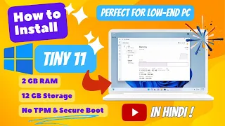 🚀Tiny11 The Perfect OS⚡️ for Low End PCs? | IN HINDI 🔥 @TechIndia4U