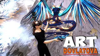 Tilt Brush виртуальная реальность – Дракон - Dragon VR painting - virtual mixed reality art