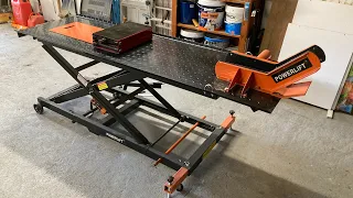 ￼ EBay special, power-lift motorcycle bench lift￼.