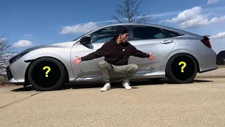 The Civic FINALLY gets NEW WHEELS!! | 2018 Honda Civic Si wheel and tire install + walkaround |