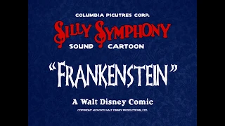 Frankenstein (1931) Opening Credits/The End [Colorized Cartoons]