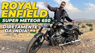 PILOTAMOS A ROYAL ENFIELD SUPER METEOR 650: equipamentos, teste ride e preços (diretamente da Índia)