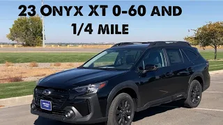 2023 Subaru Outback Onyx XT Turbo FA24DiT 0-60 and 1/4 mile at a mile above sea level.