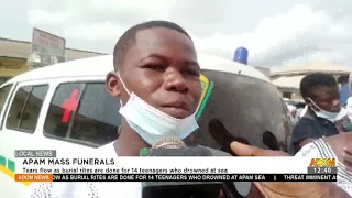 Tears flow as burial rites are done for 14 teenagers who drowned at Apam -Premotobre Kasee (16-3-21)