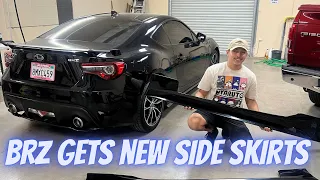 TRD STYLE SIDE SKIRTS FOR THE BRZ