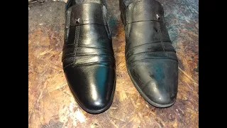 Чистка и восстановление обуви после дешёвого крема