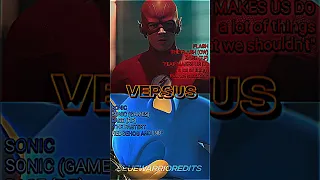 Sonic ( Games ) Vs Flash ( CW ) | Who is Stronger? #sonic #1v1 #flash #edits