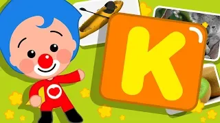 Letra K  | Gira y Aprende Palabras con Plim Plim | Infantil 4K Ultra HD