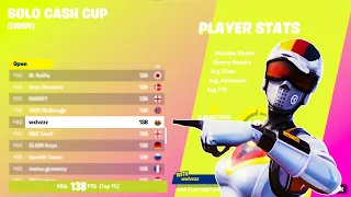 How I Placed 62nd In The Solo Cash Cup🏆