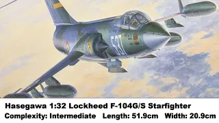 Large Scale! Hasegawa 1:32 Lockheed F-104G/S Starfighter Kit Review