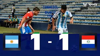 Argentina 1-1 Paraguay  | Sudamericano Sub 17 Ecuador 2023 – Grupo B (Fecha 5)